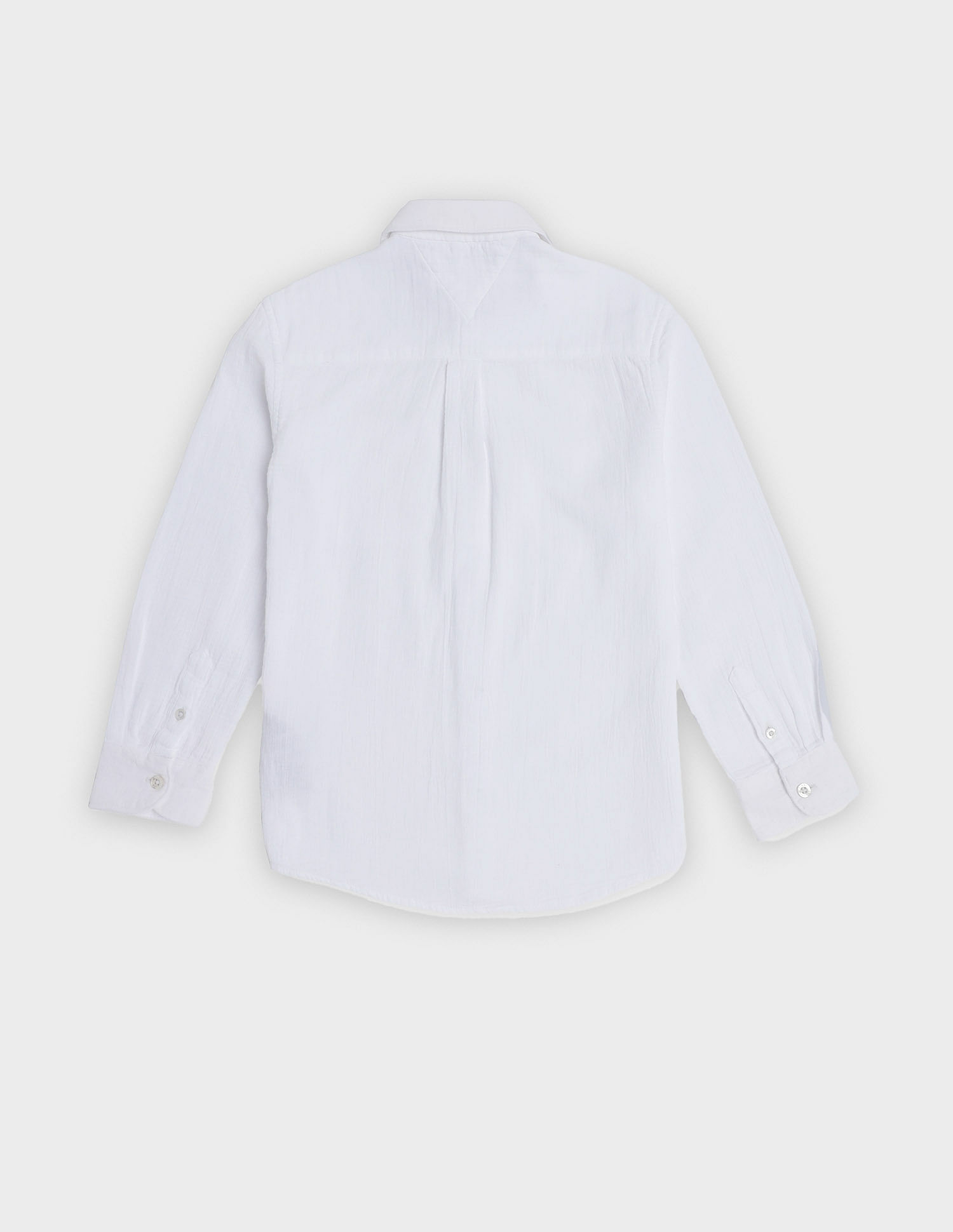 Tommy Hilfiger Kids Boys Solid Regular Fit Seersucker Shirt