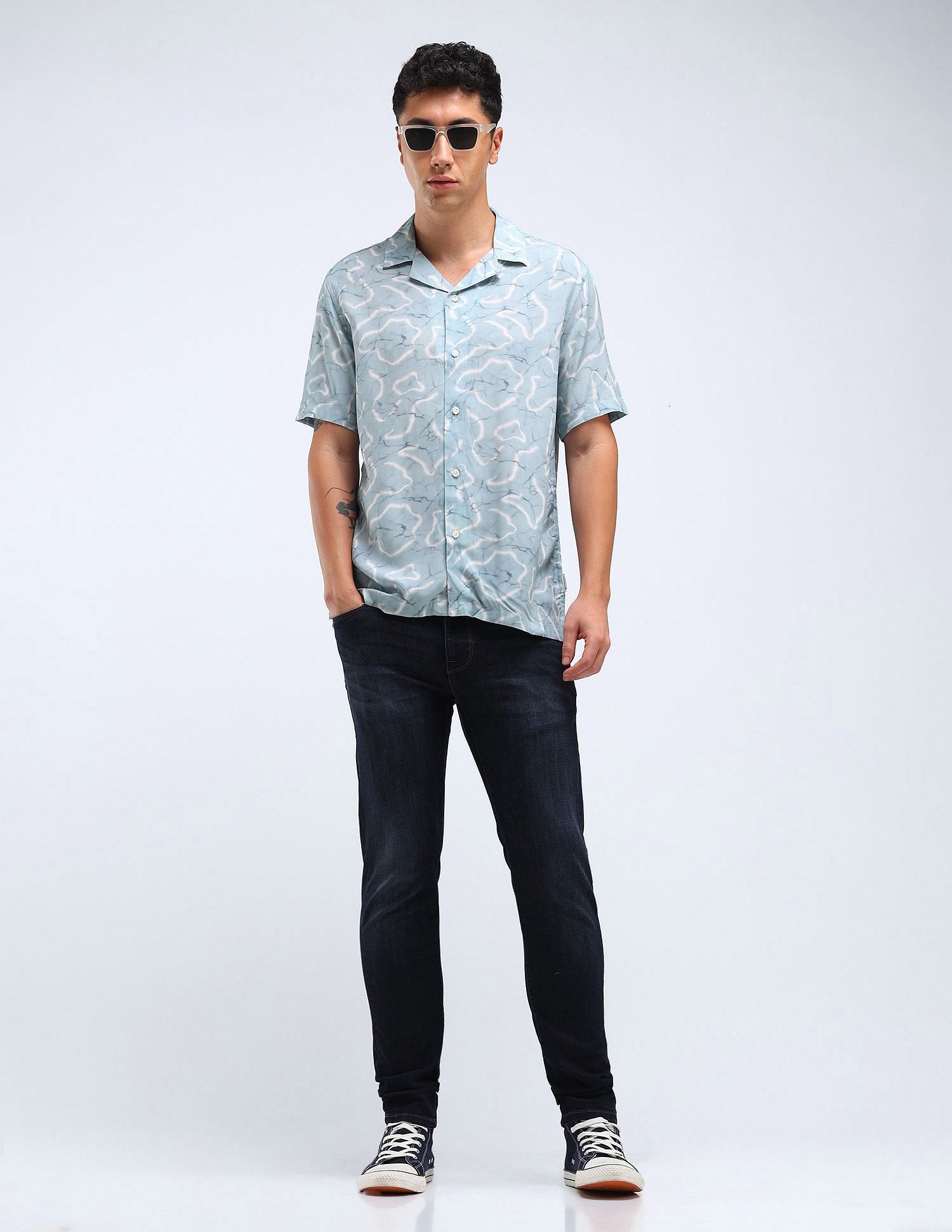 Flying Machine Jackson Super Skinny Fit Stone Wash Jeans