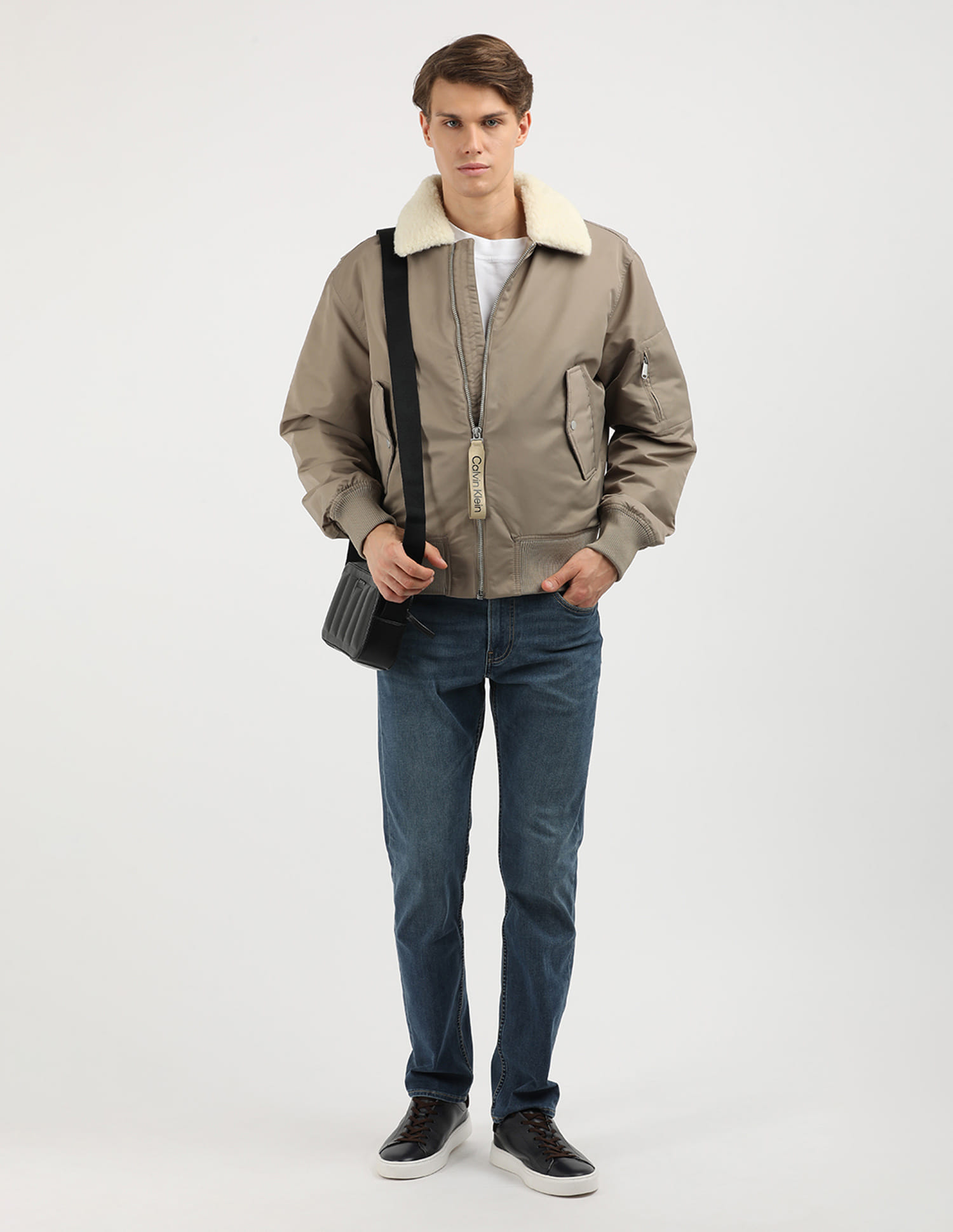 Buy Calvin Klein Jeans Aviator Sherpa Jacket