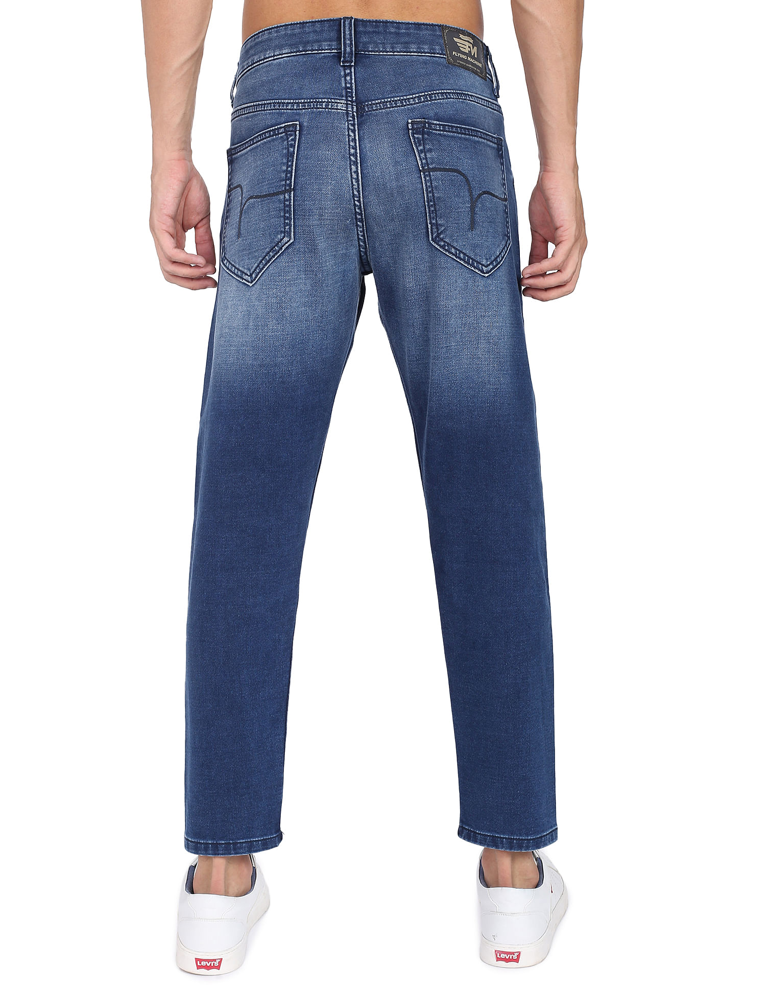 Flying Machine Stone Wash Mankle Slim Fit Jeans