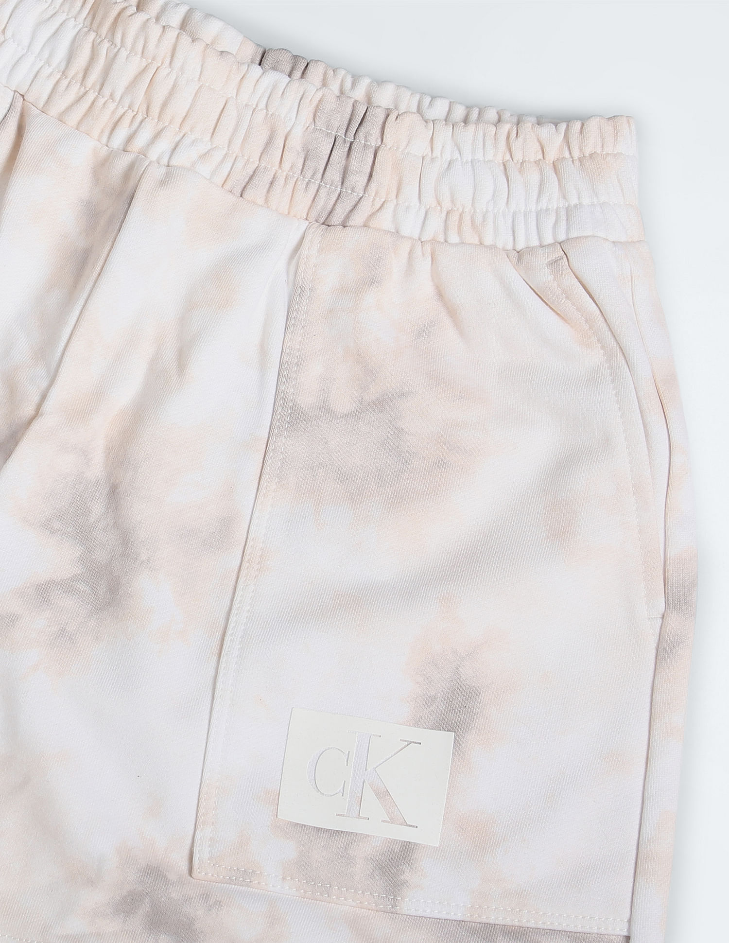 Calvin Klein Jeans Tie Dye Cargo Knit Shorts