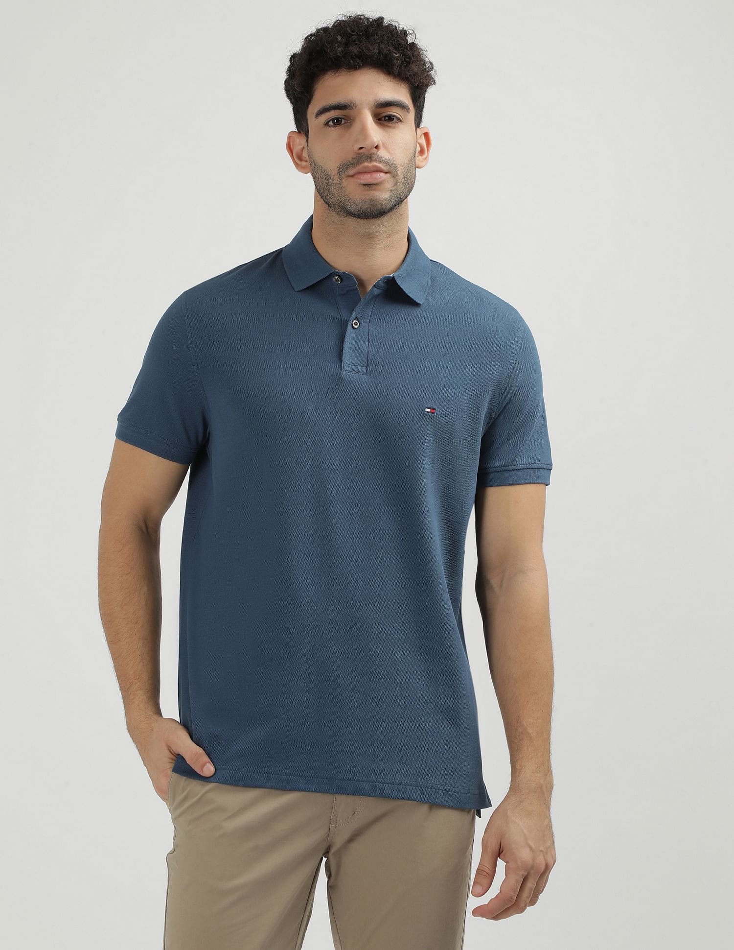 Tommy Hilfiger Solid Slim Fit Polo Shirt