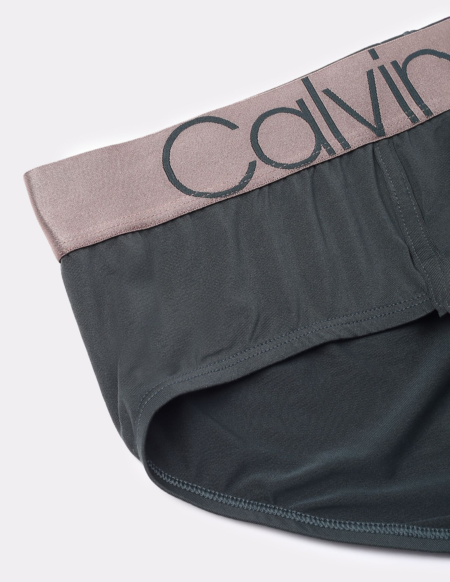 Calvin Klein Underwear Mens Solid Green Briefs