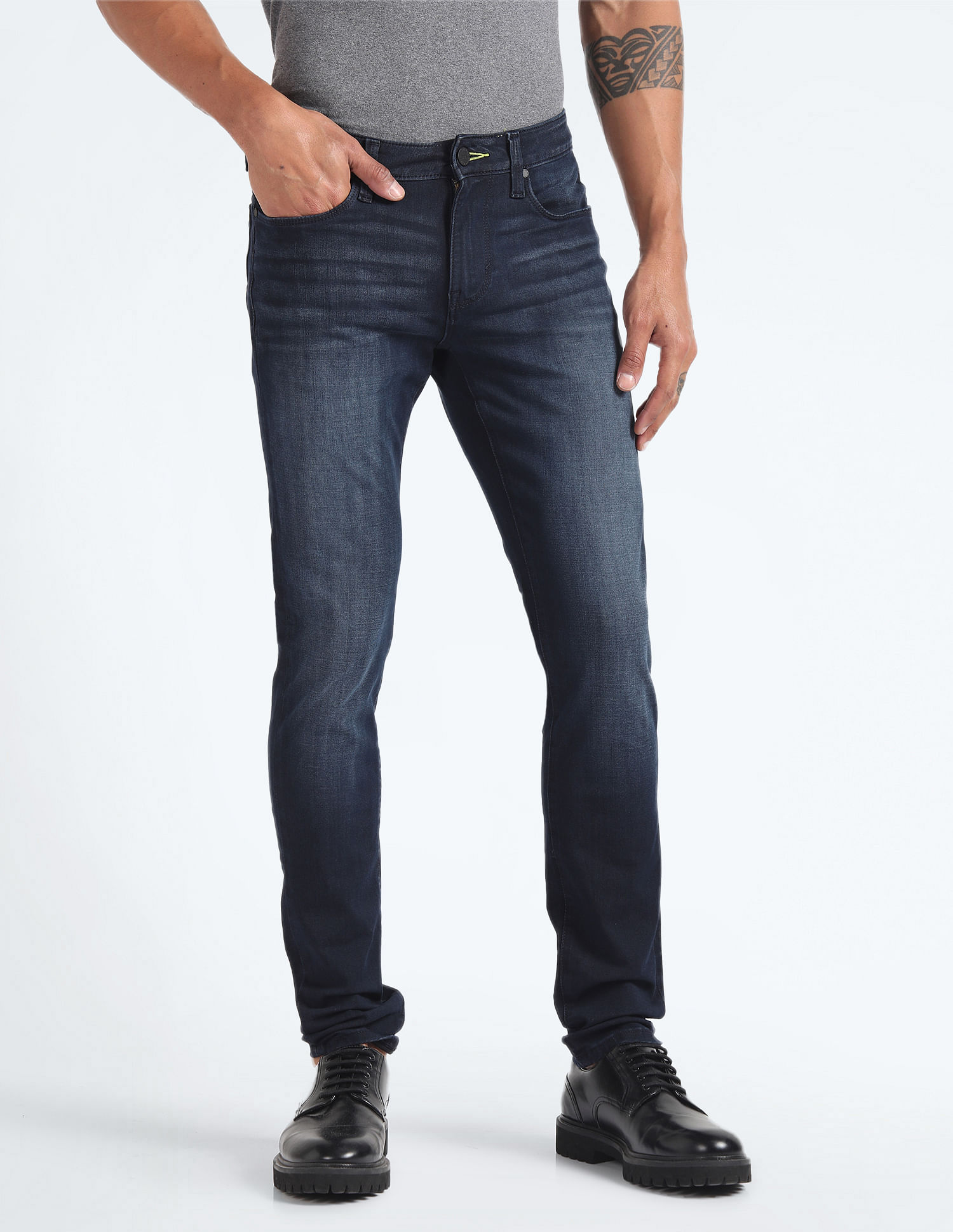 Flying Machine Stone Wash Super Skinny Jeans