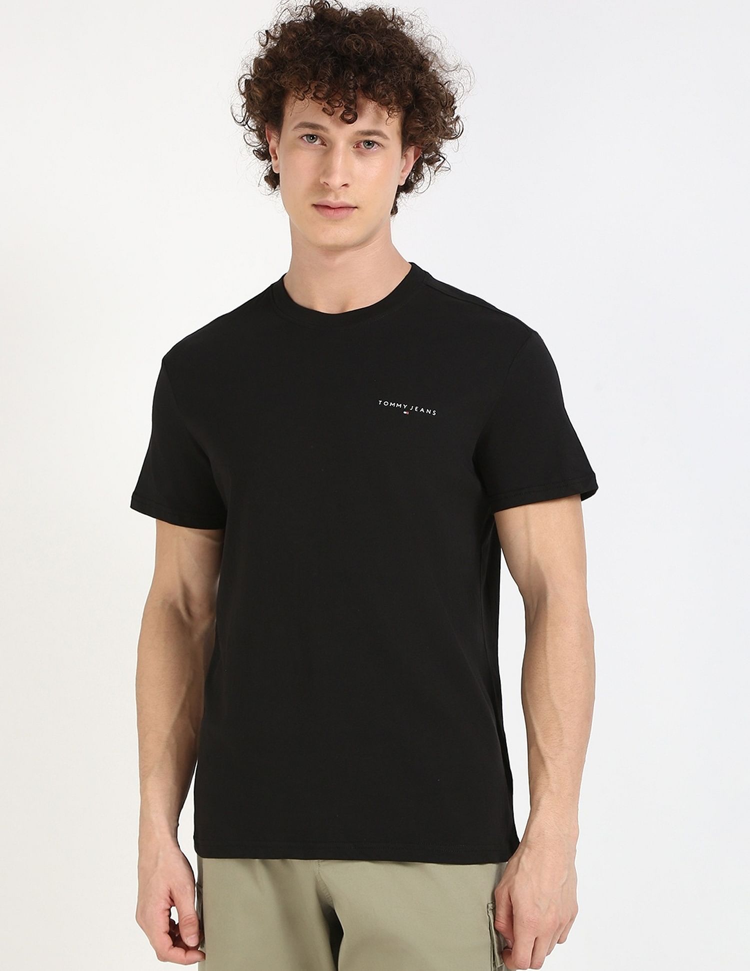 Tommy Hilfiger Solid Slim-Fit Cotton T-Shirt