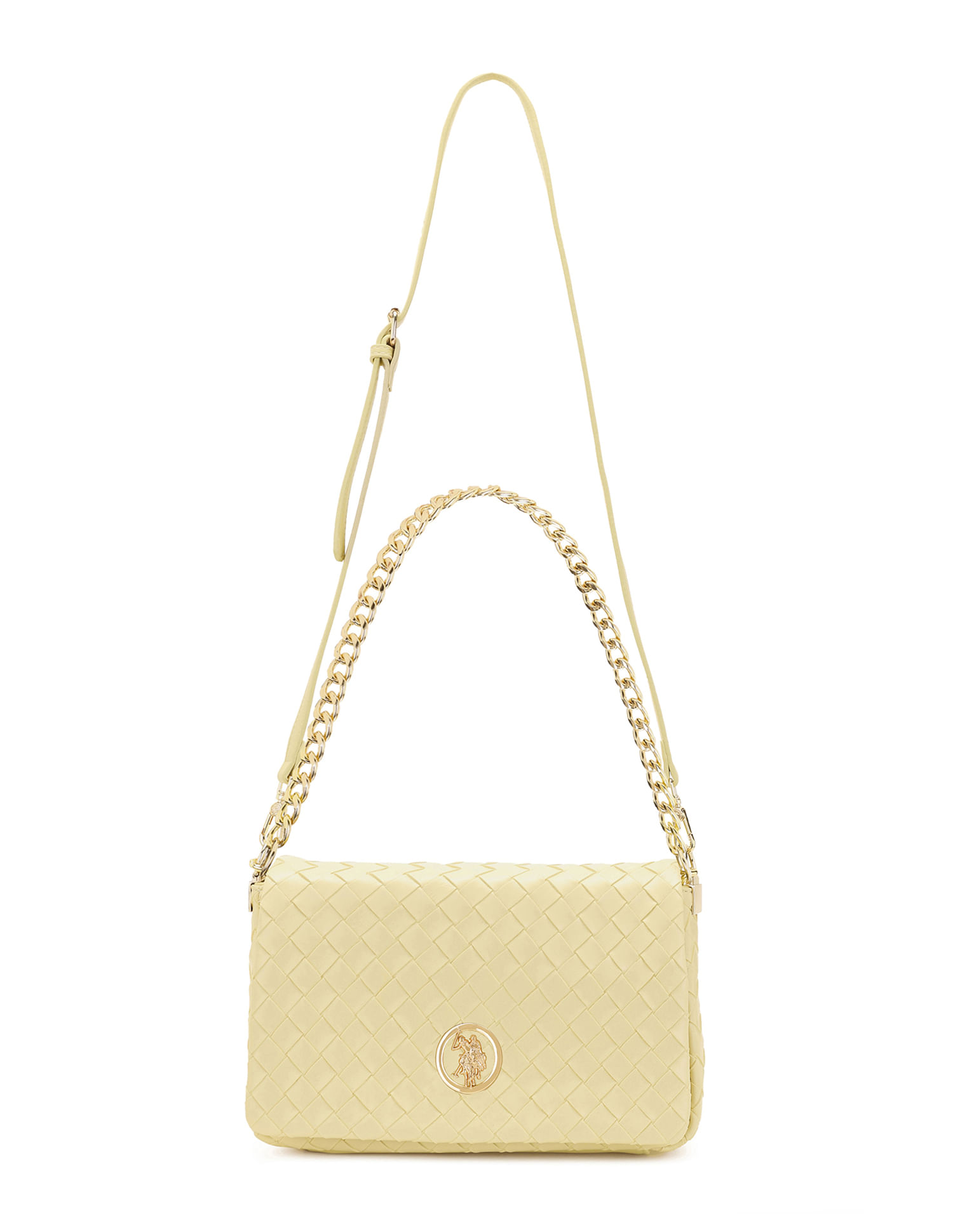 U.S. Polo Assn. Women Angie Patterned Weave Crossbody Bag