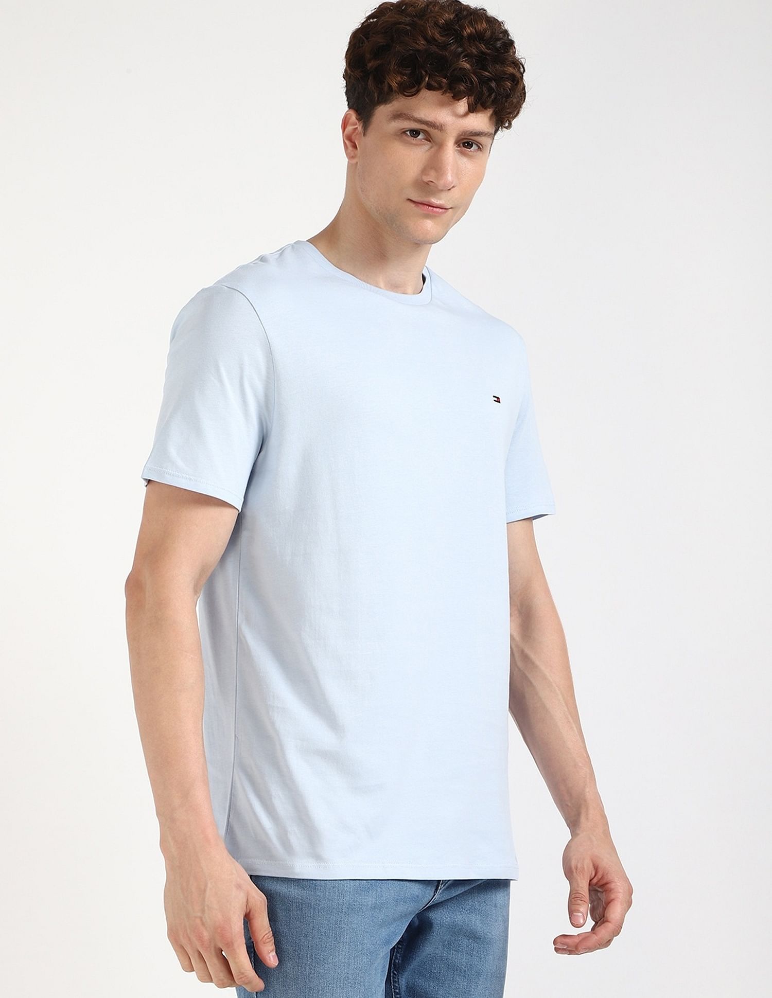 Tommy Hilfiger Solid Regular-Fit Cotton T-Shirt