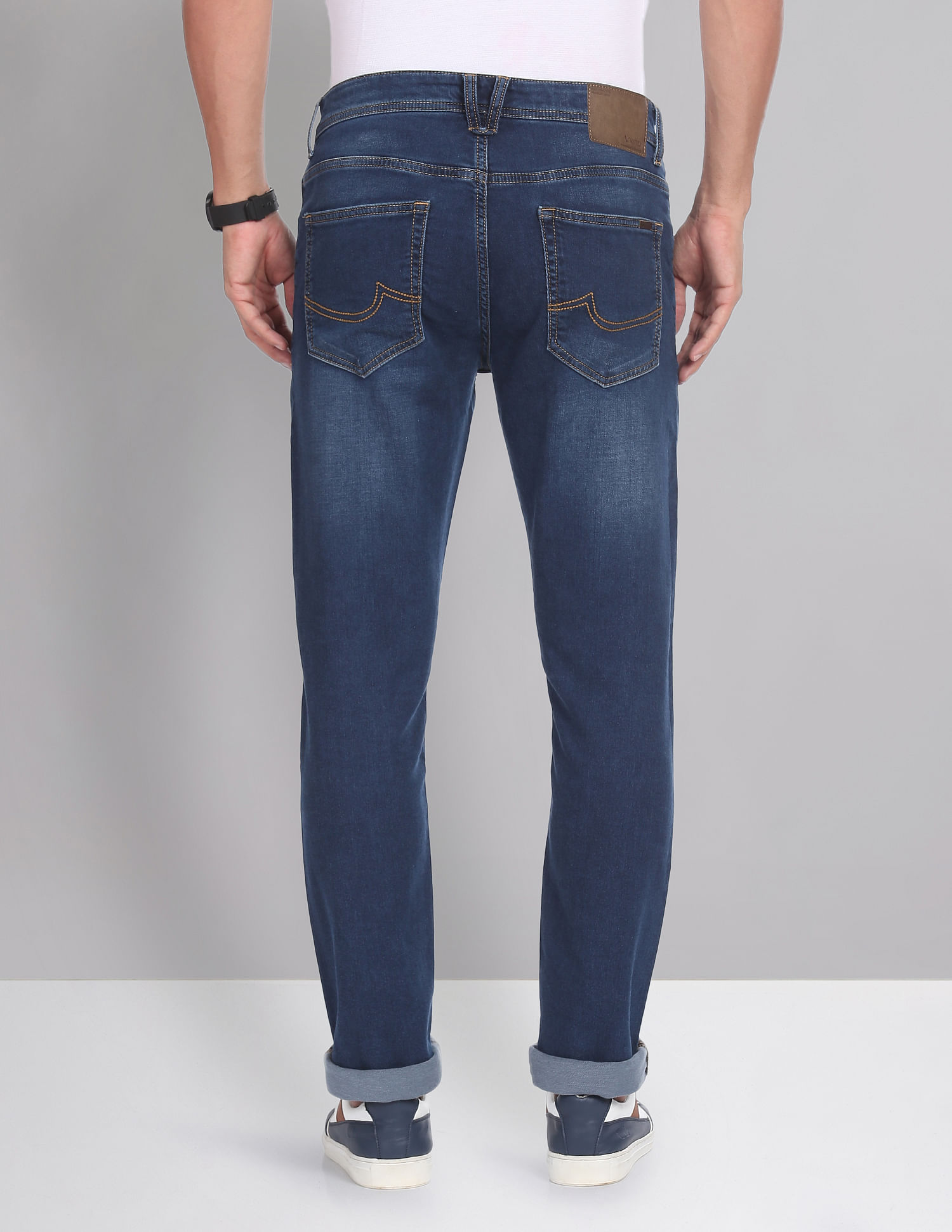 AD by Arvind Mid Rise Slim Fit Jeans