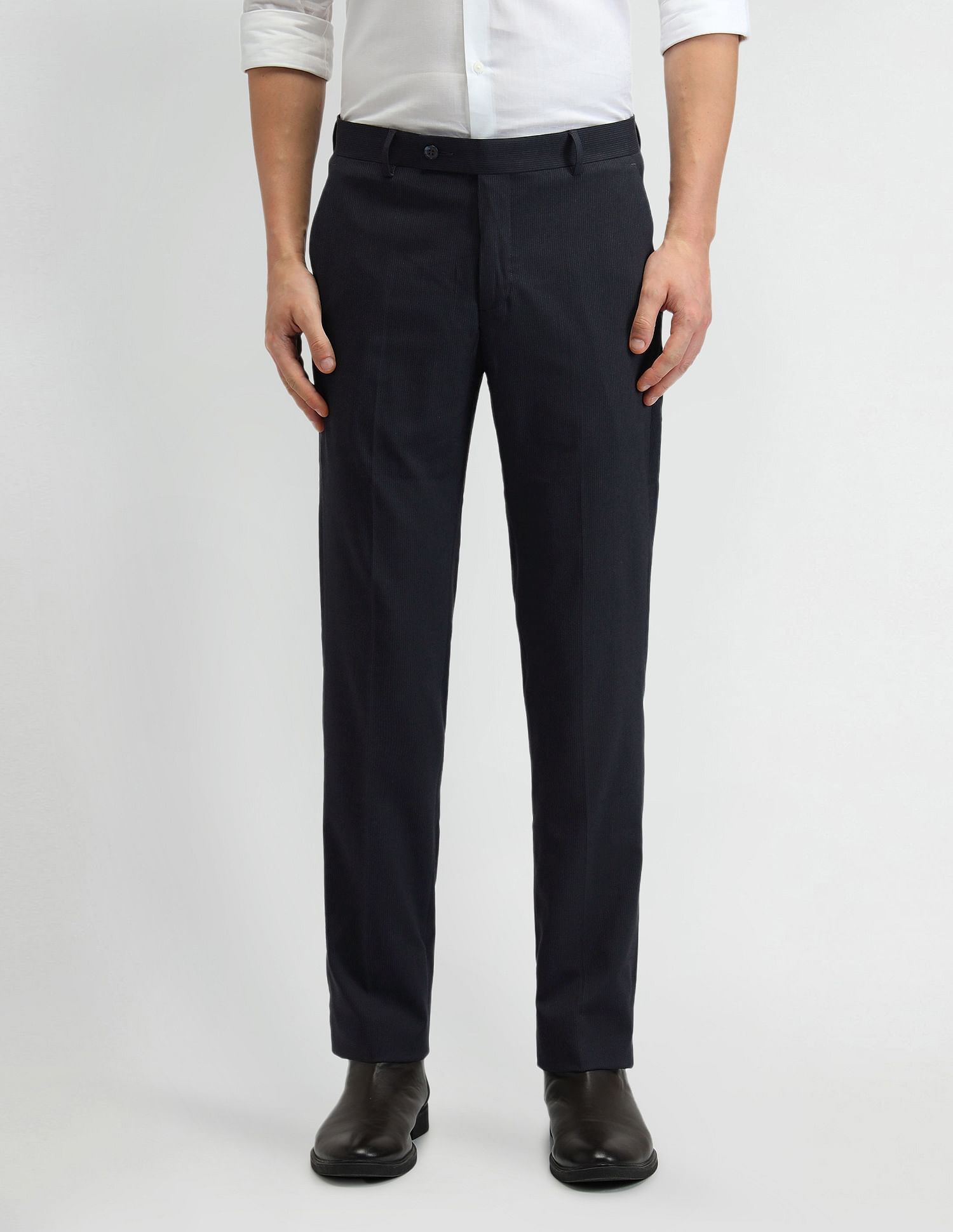 Arrow Mid Rise Tapered Fit Trousers