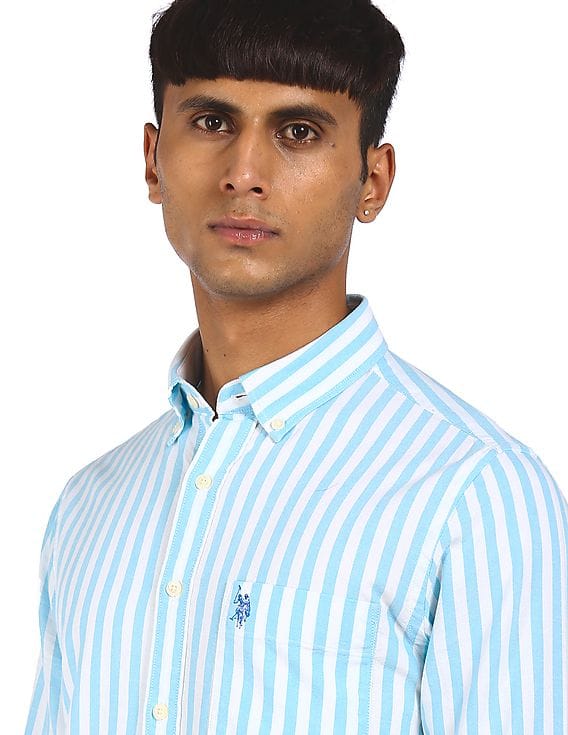 Buy U.S. Polo Assn. Men Aqua And White 