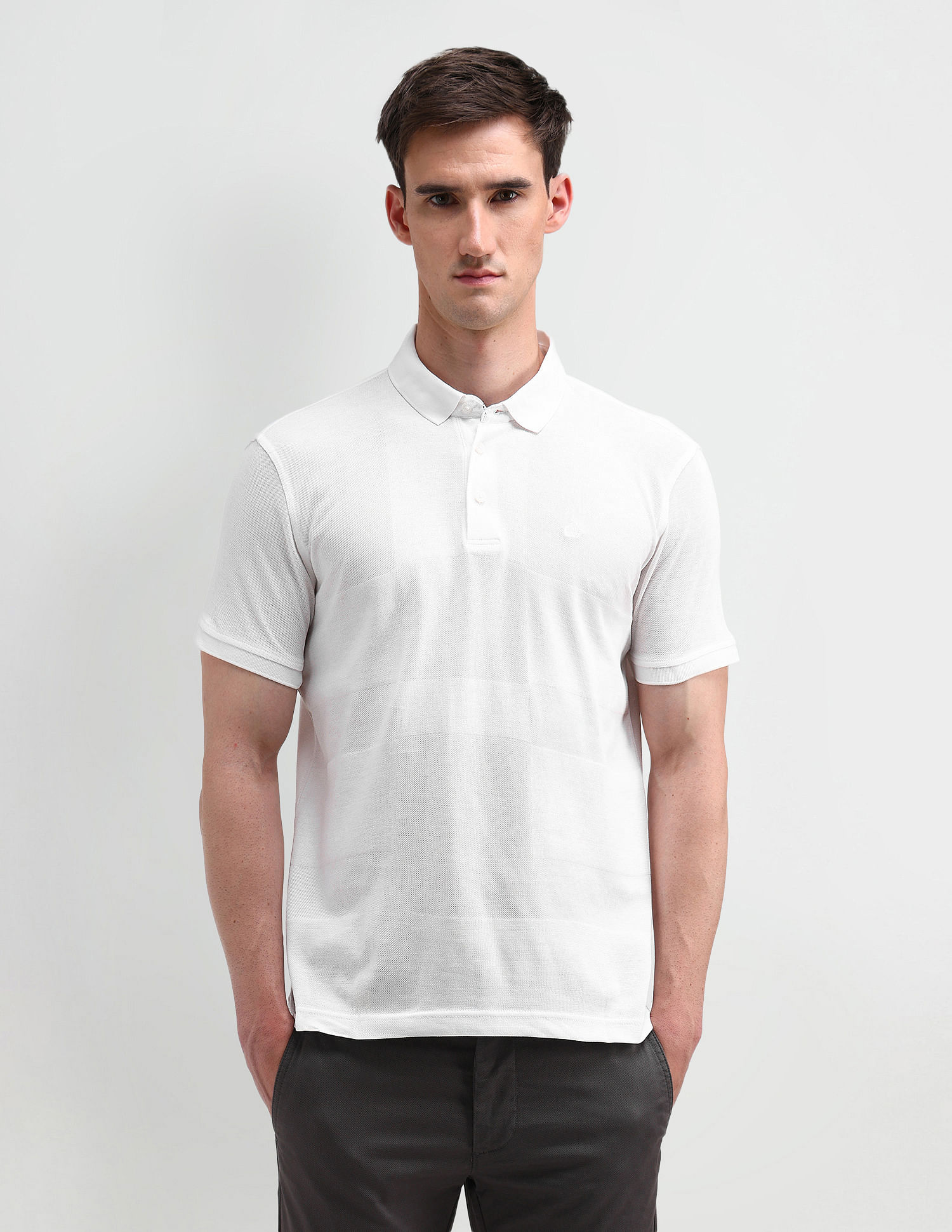 Arrow Textured Regular Polo Shirt