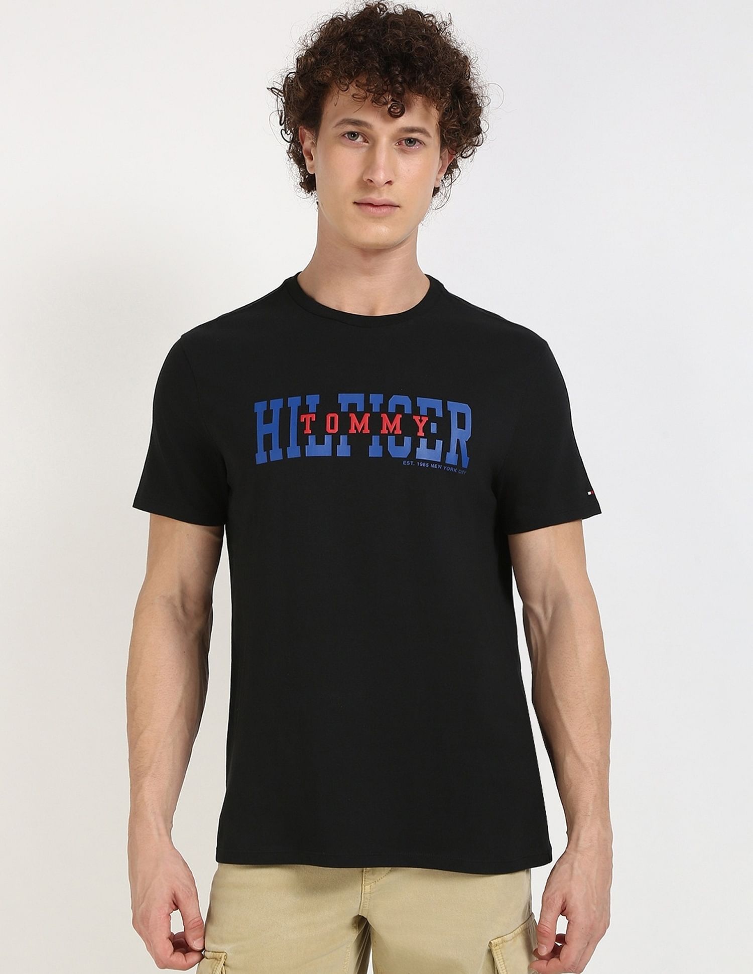 Tommy Hilfiger Logo Regular-Fit Cotton T-Shirt
