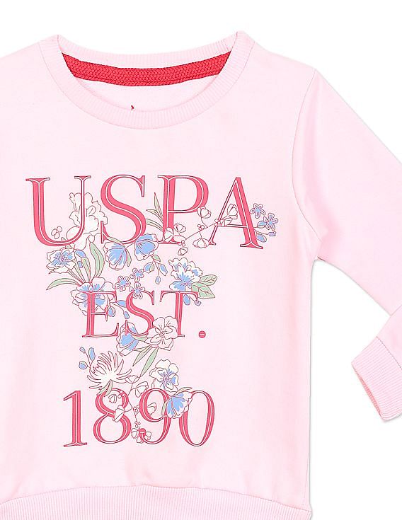 U.S. Polo Assn. Kids Crew Neck Printed Sweatshirt