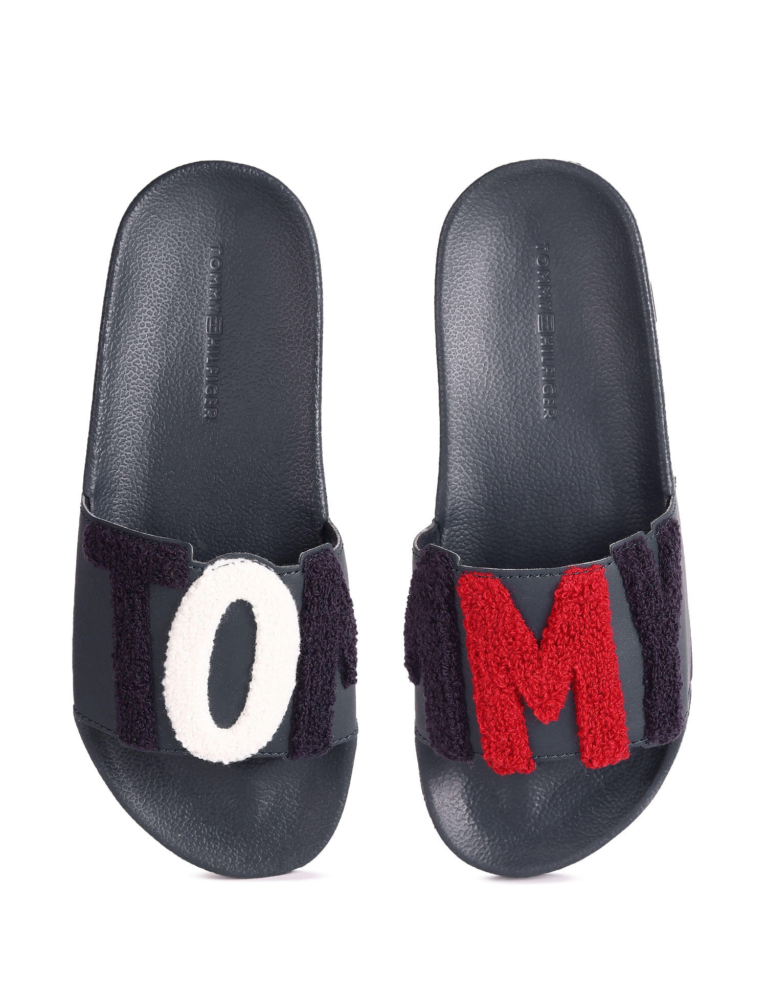 Tommy hilfiger outlet fur slides