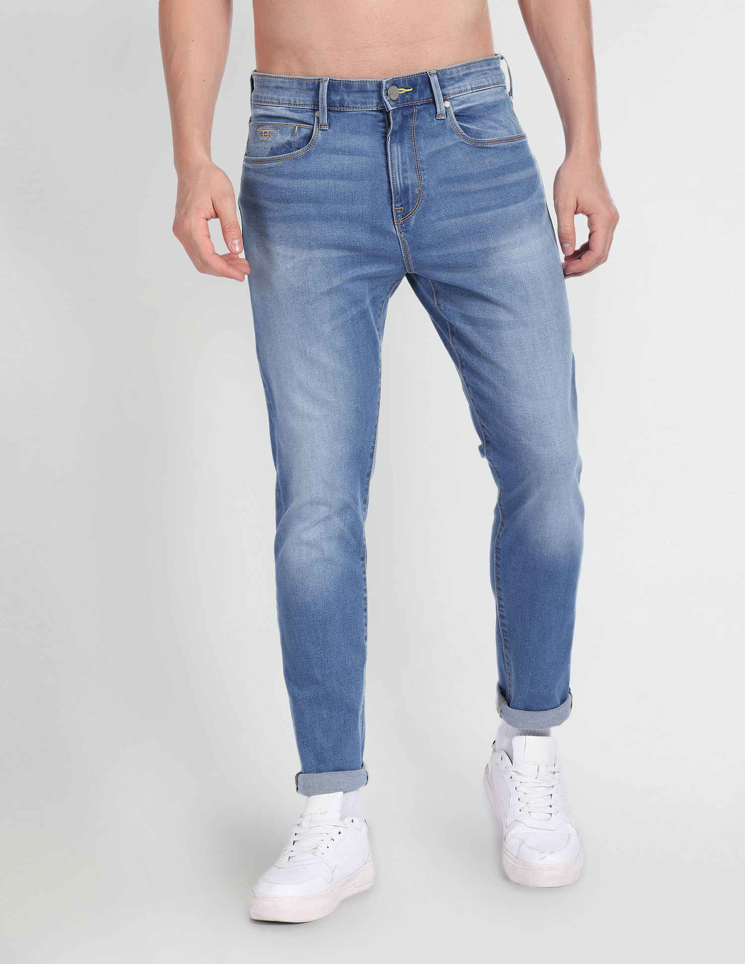 Flying Machine Slim Tapered Stone Wash Jeans