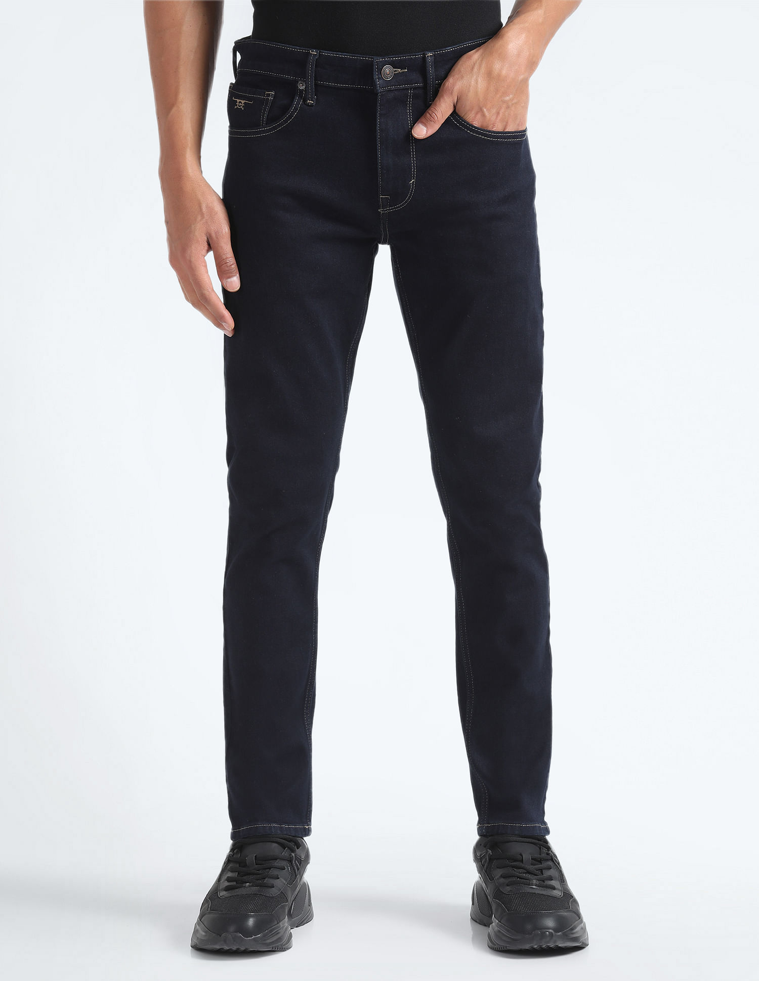 Flying Machine Rinsed Slash Slim Tapered Jeans