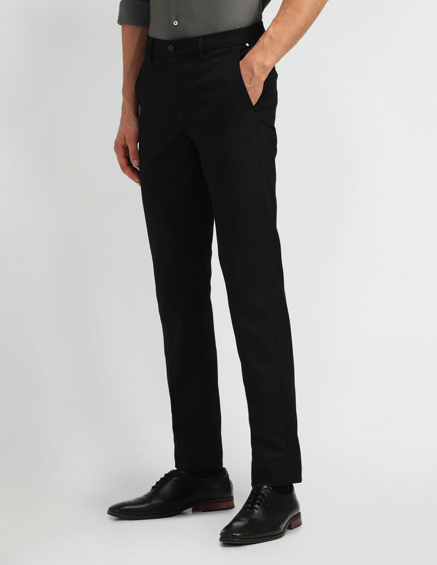 Arrow Newyork Slim Fit Mid Rise Trousers