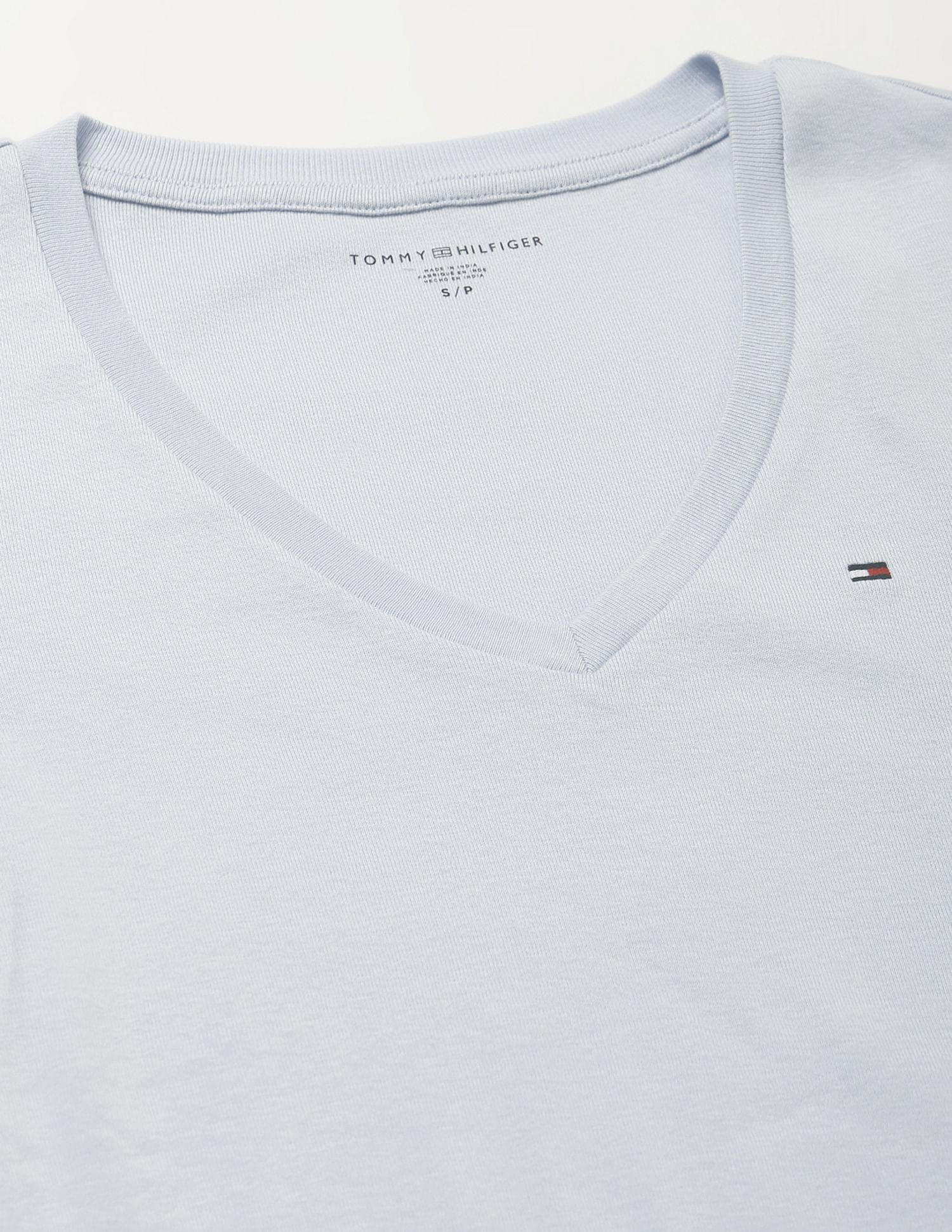 Tommy Hilfiger Cotton V-Neck Solid T-Shirt