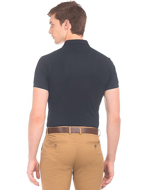 U.S. Polo Assn. Button Down Collar Solid Polo Shirt