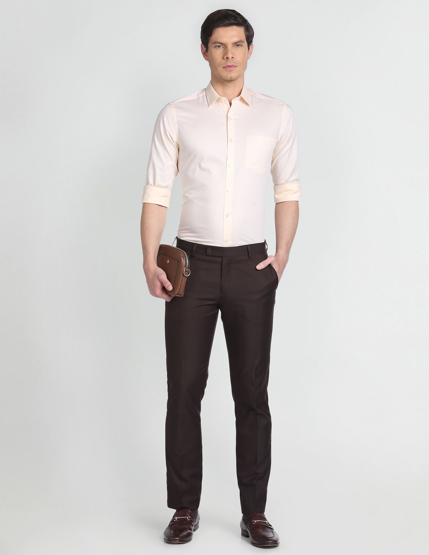 Arrow Self Design Classic Formal Shirt