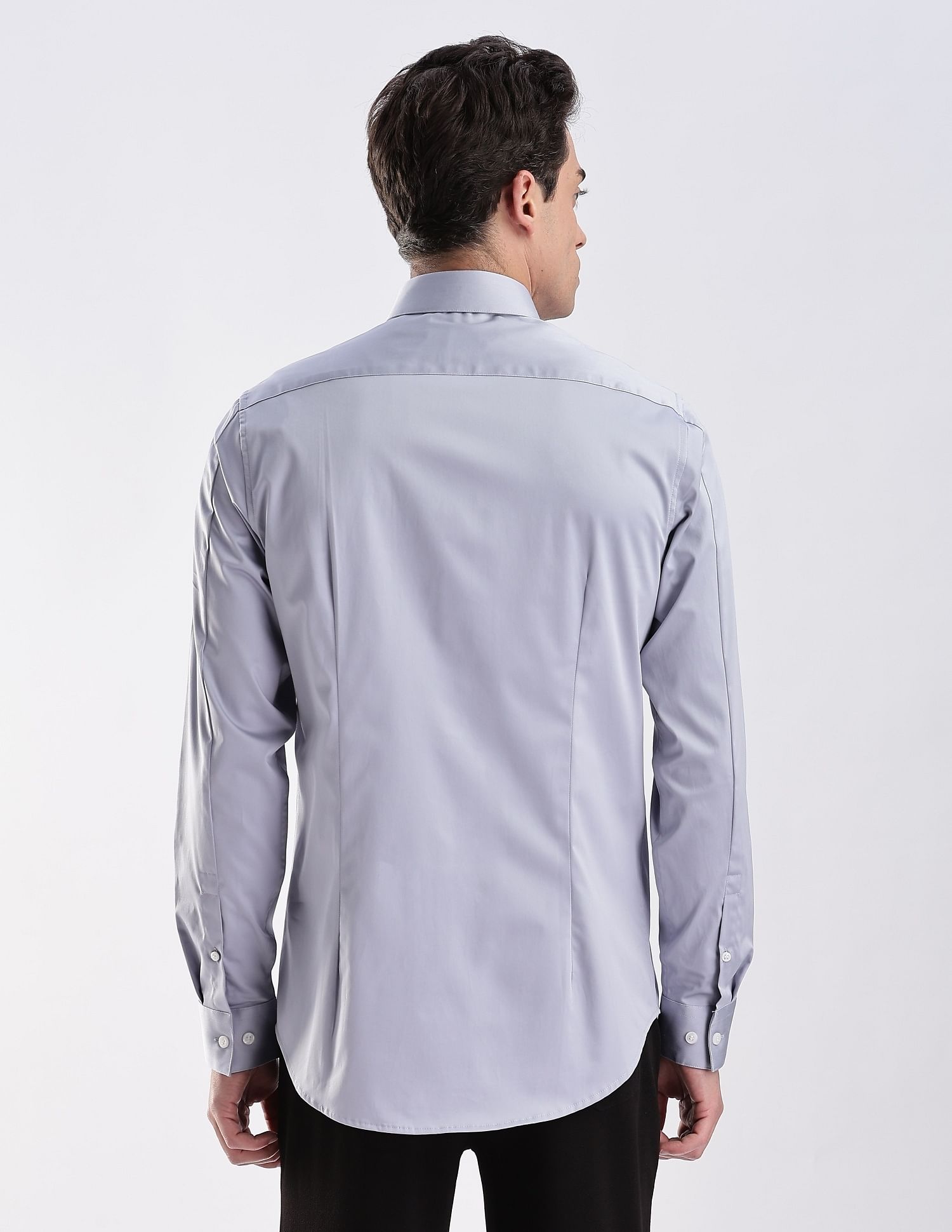 Calvin Klein Jeans Solid Slim Fit Satin Woven Shirt