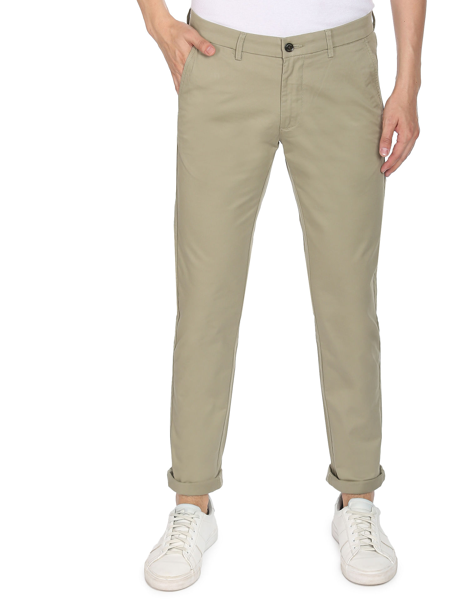 ARROW Slim Fit Men Beige Trousers  Buy ARROW Slim Fit Men Beige Trousers  Online at Best Prices in India  Flipkartcom