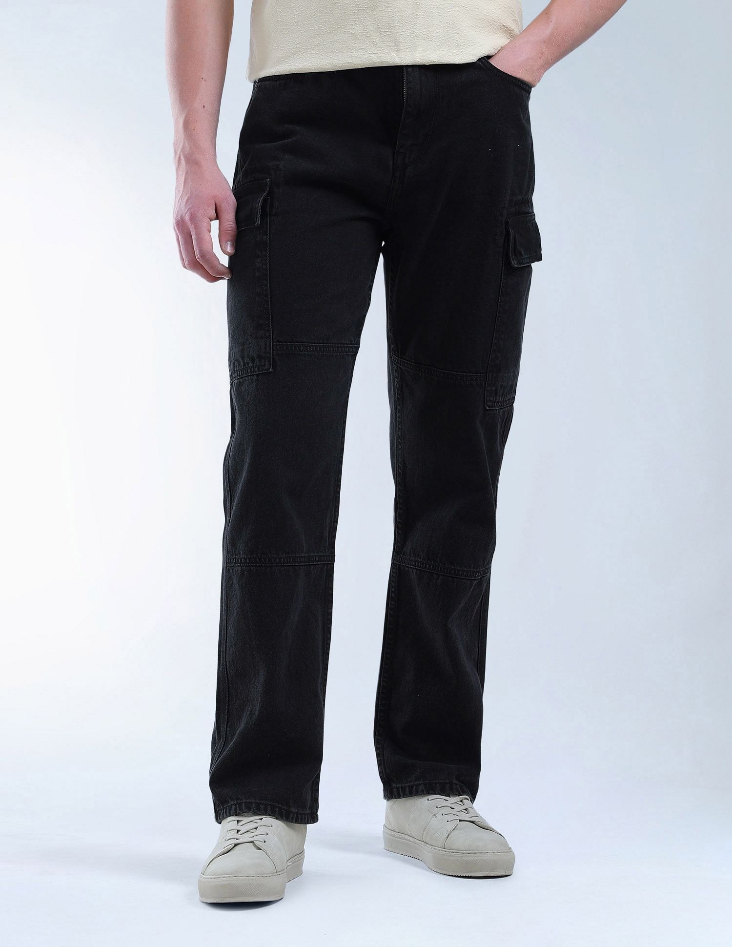 Flying Machine Cobain Loose Fit Max Cargo Jeans