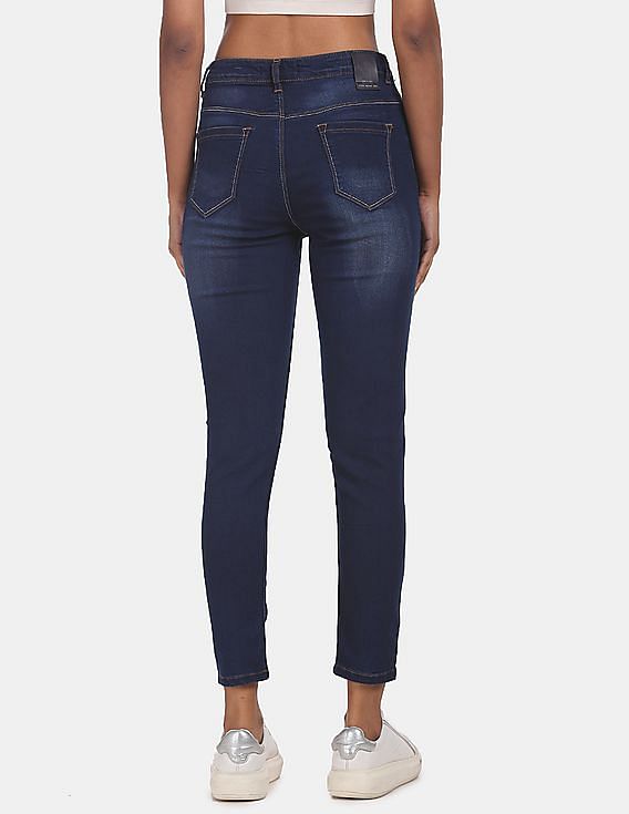 Flying Machine Women Indigo High Rise Veronica Skinny Fit Jeans