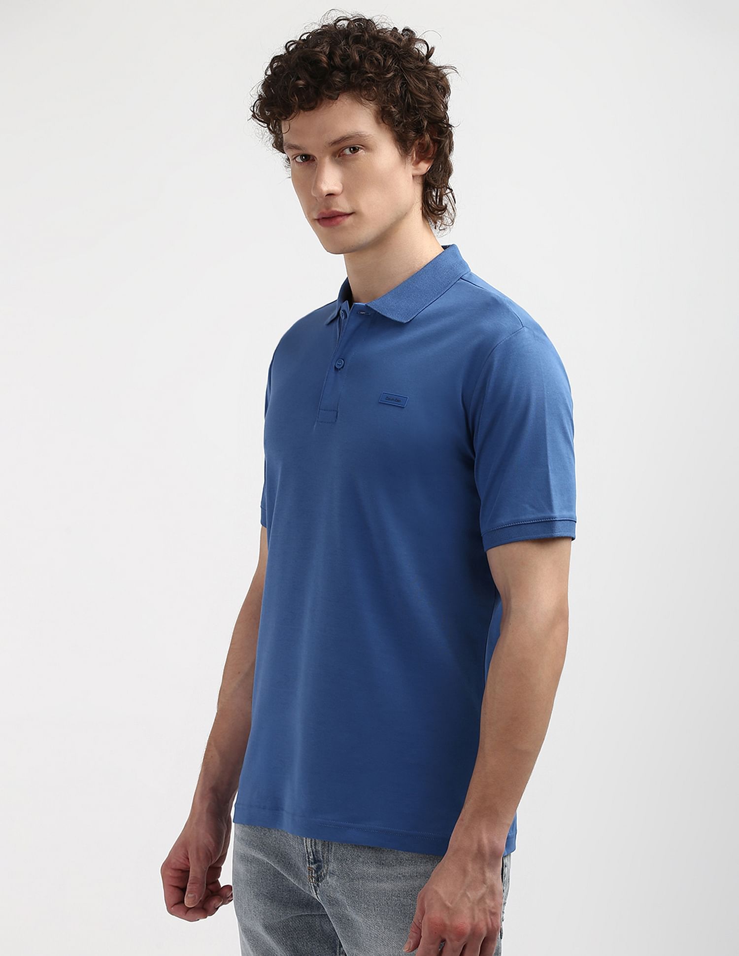 Calvin Klein Sustainable Tipped Collar Polo Shirt