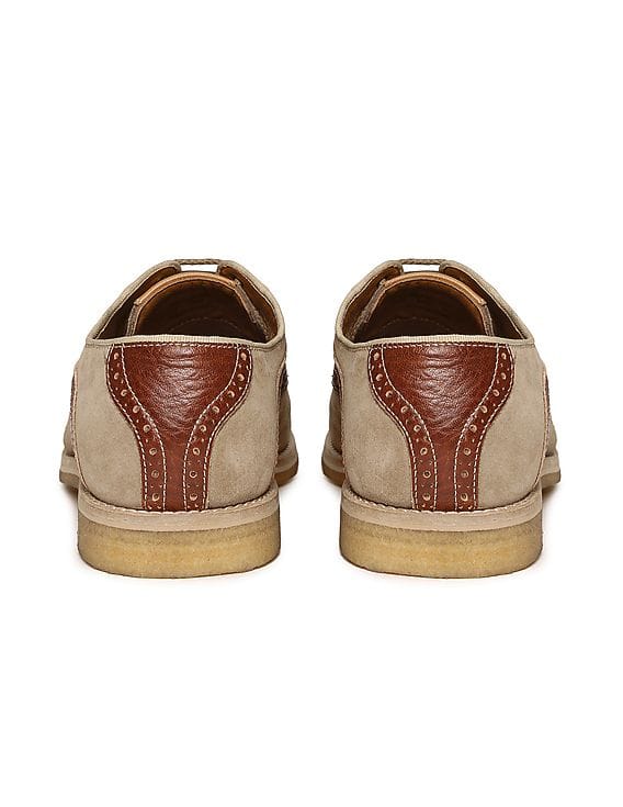 Buy Johnston Murphy Men Contrast Panel Suede Derby Shoes