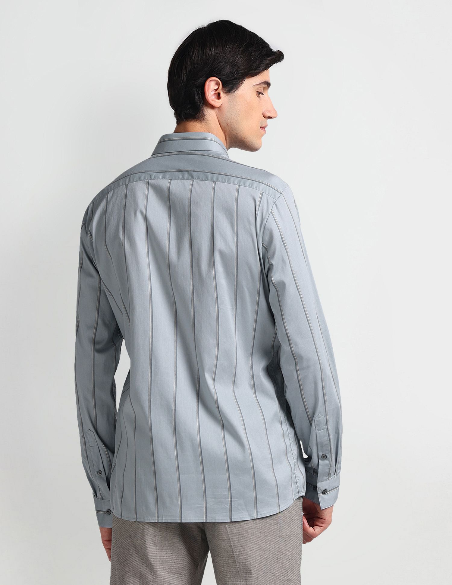 Arrow Newyork Vertical Stripe Slim Fit Shirt