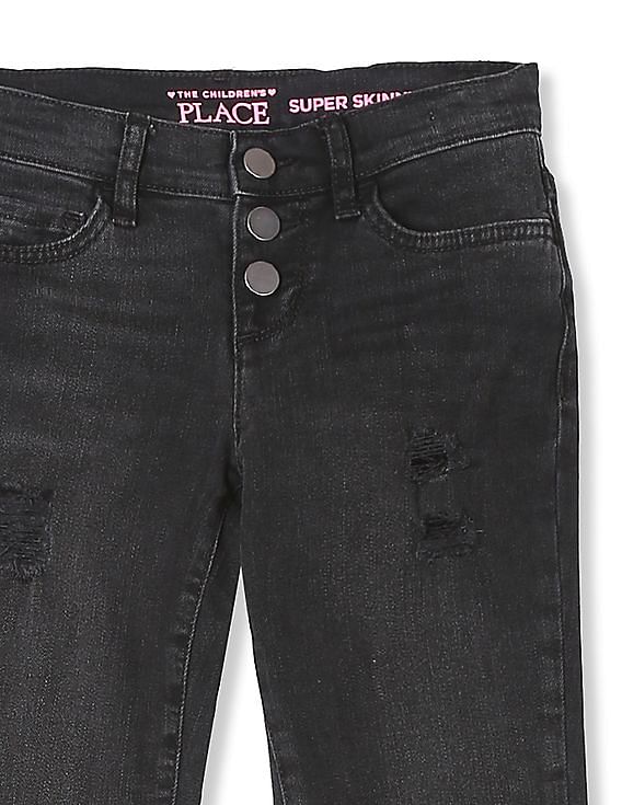 Shop Jordan Craig Kids' Distressed Denim Jeans (8-16) JR1034B-BLK black |  SNIPES USA