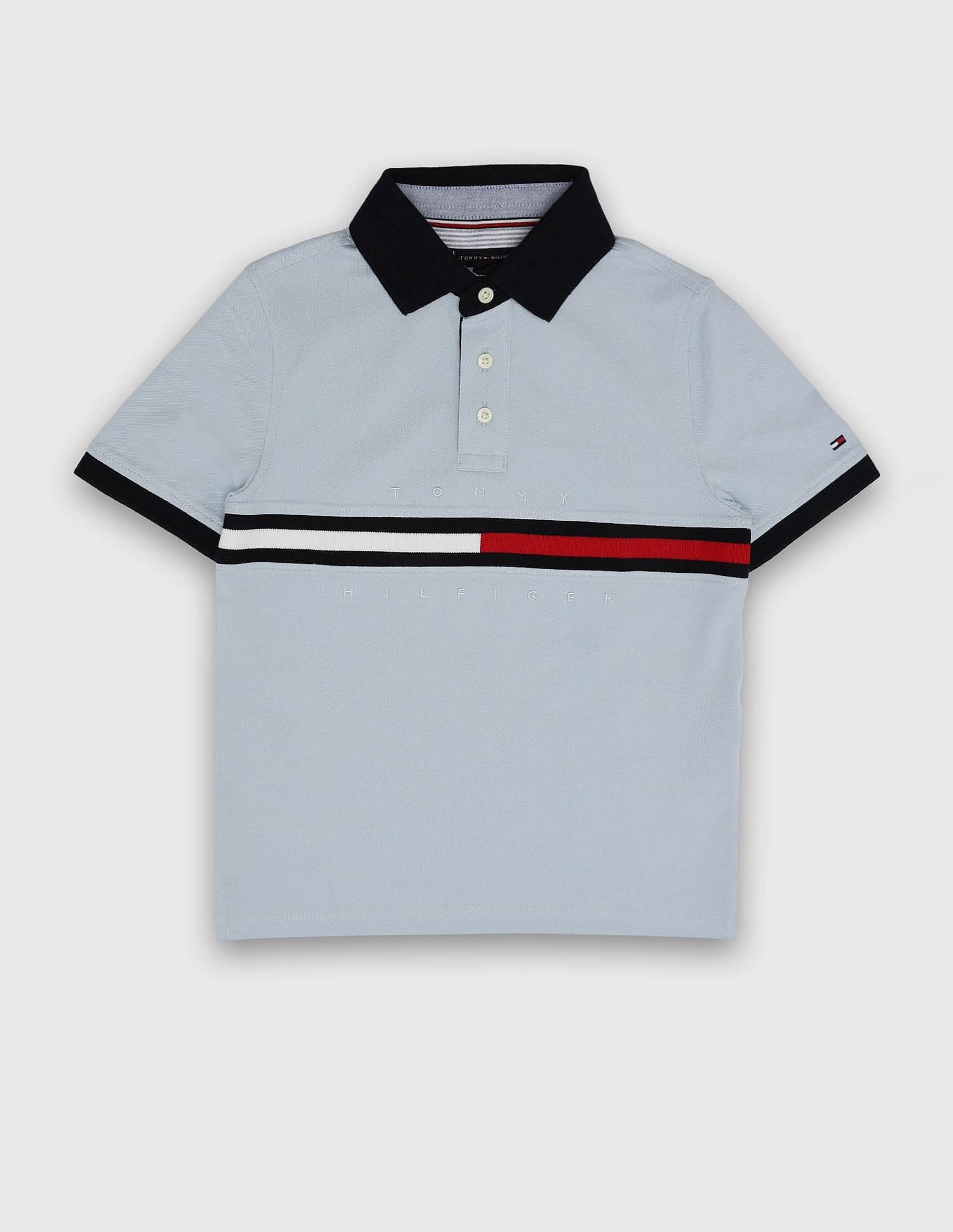 Tommy Hilfiger Kids Boys Printed Regular-Fit Cotton Polo Shirt