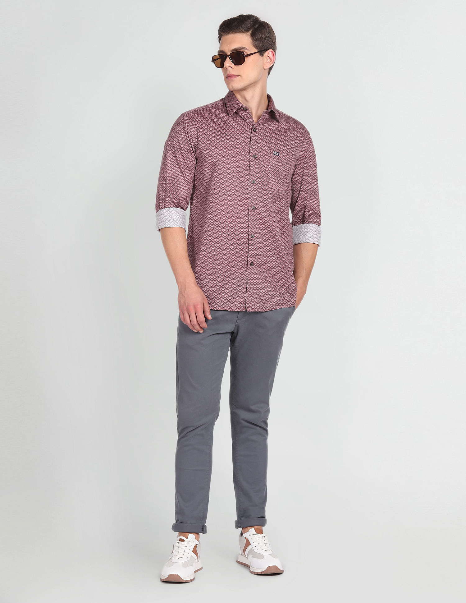Arrow Sports Manhattan Slim Fit Cotton Shirt