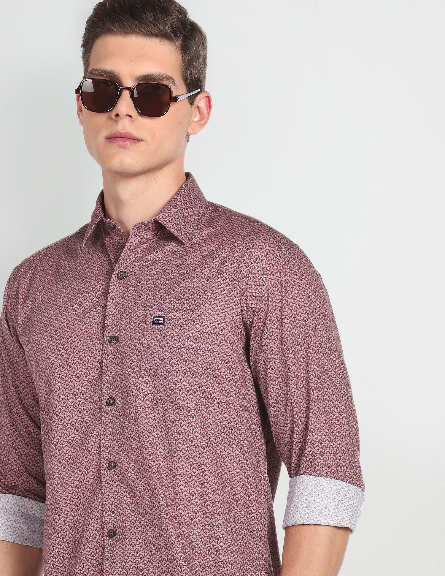 Arrow Sports Manhattan Slim Fit Cotton Shirt