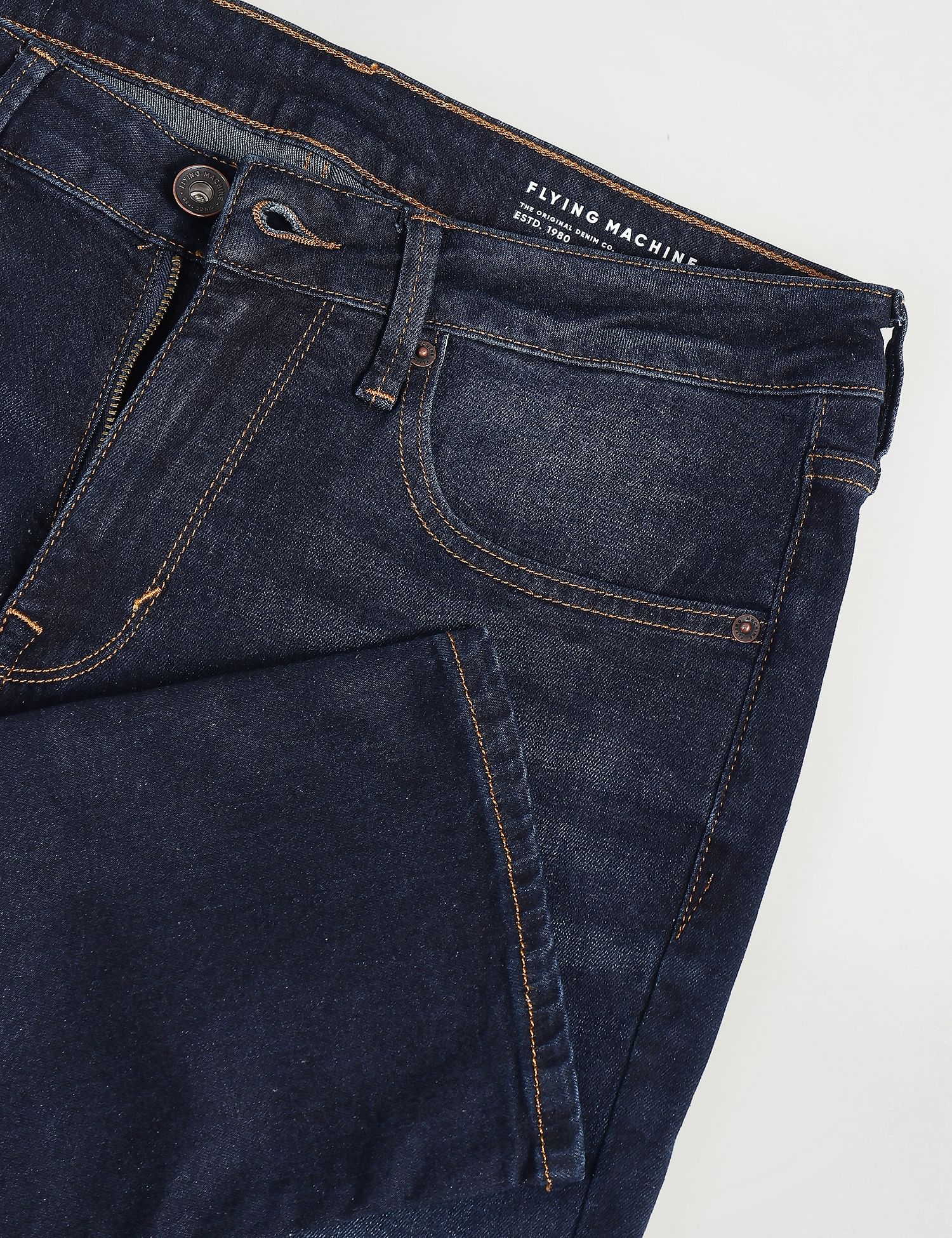 Flying Machine Mid Rise Michael Slim Tapered Fit Jeans