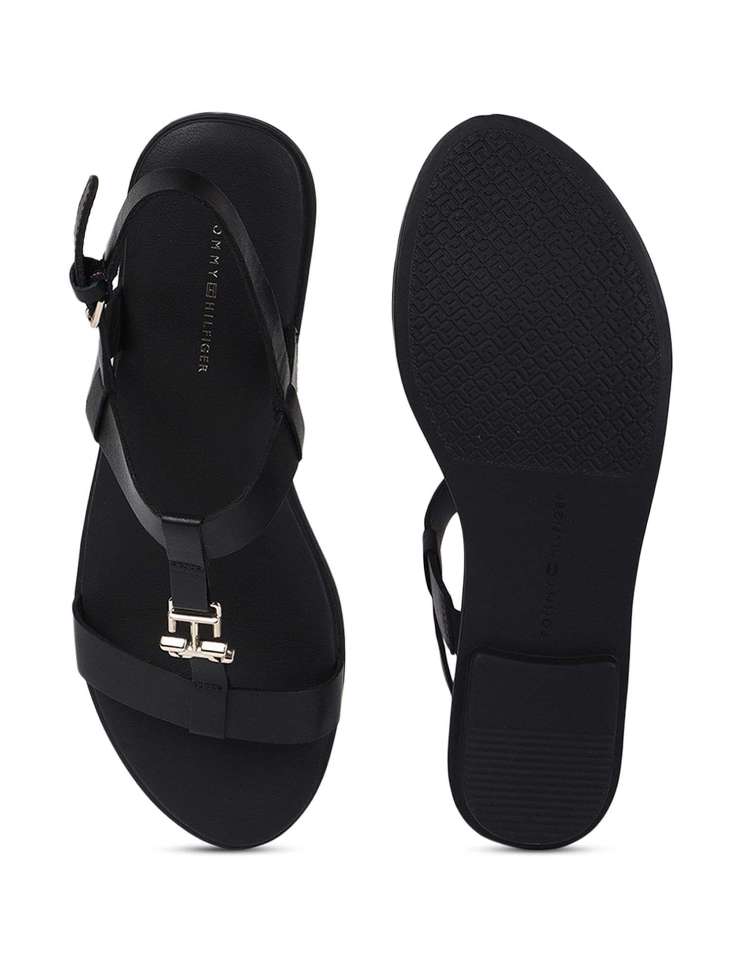 Tommy hilfiger store black sandals