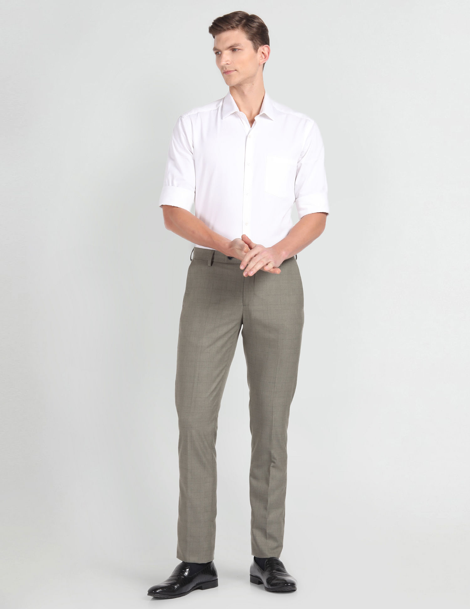 Arrow Tartan Check Dobby Trousers