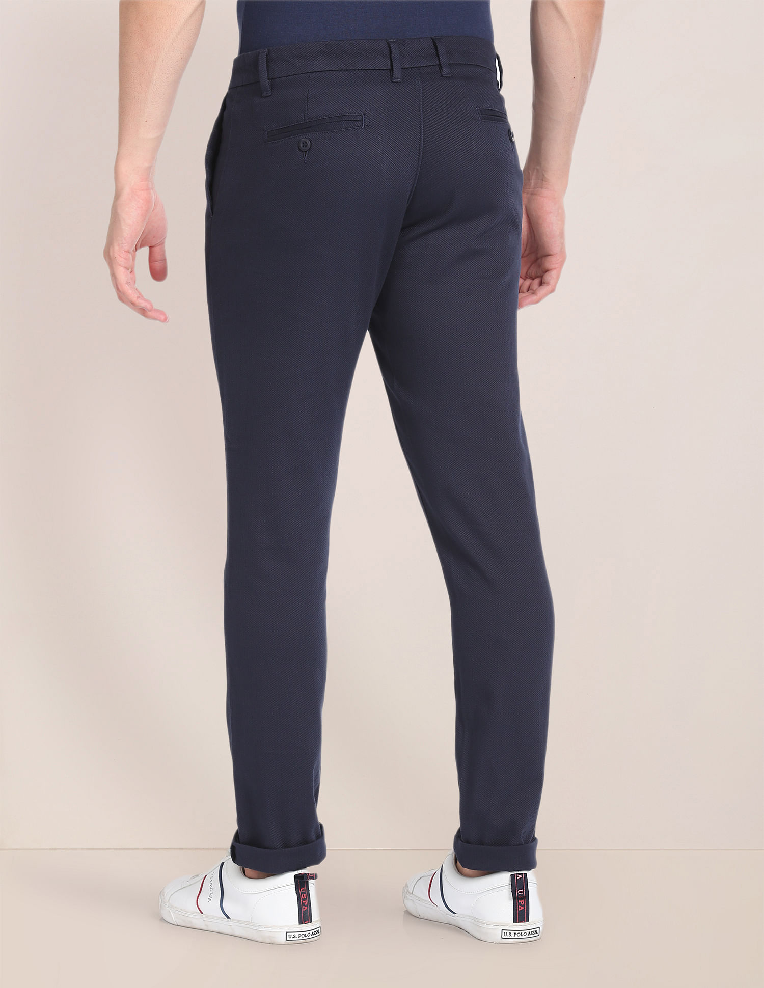 U.S. Polo Assn. Cotton Stretch Dobby Trousers