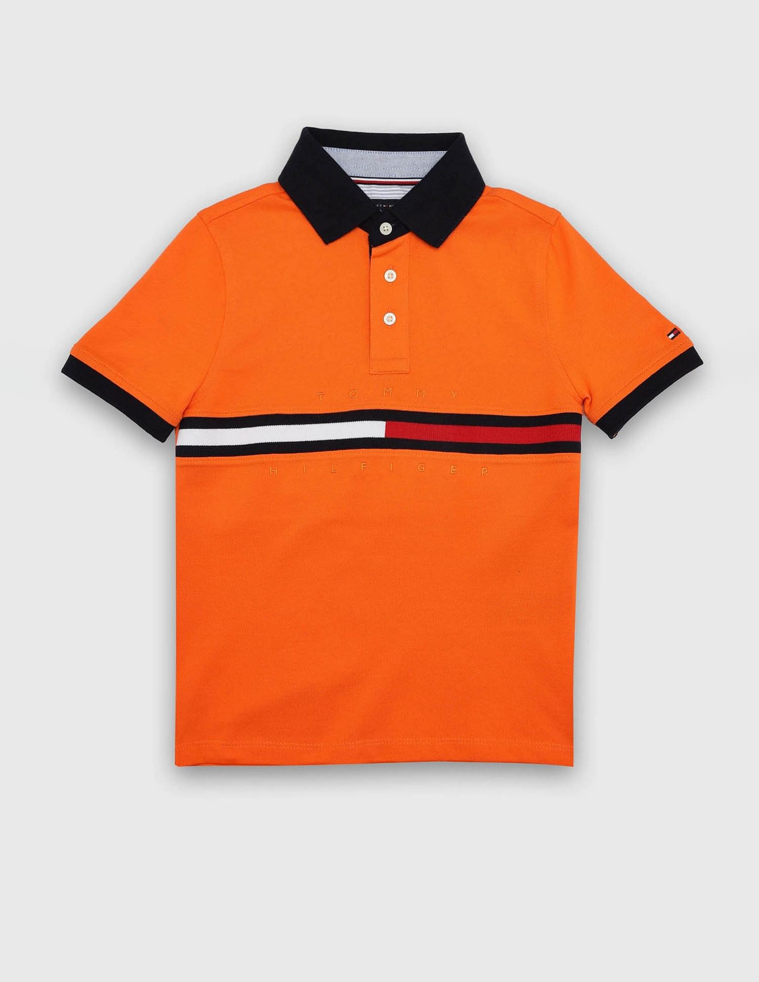 Tommy Hilfiger Kids Boys Printed Regular-Fit Cotton Polo Shirt