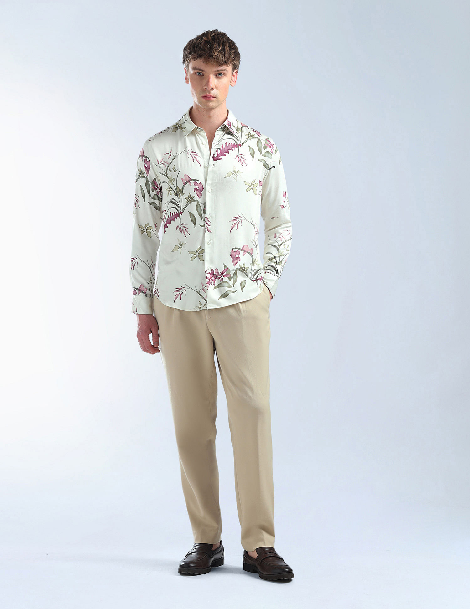 Flying Machine All Over Printed Regular Fit Shirt