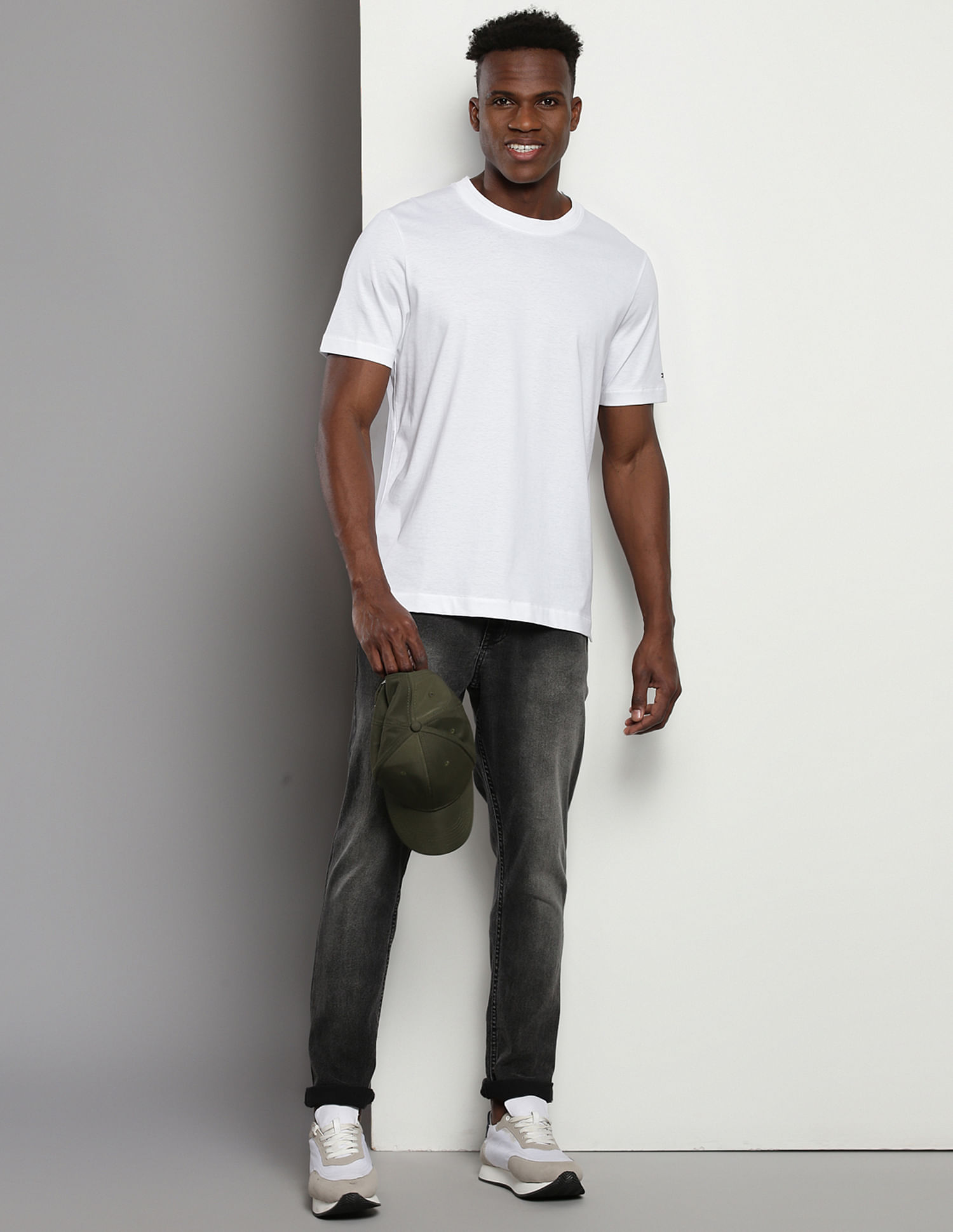Tommy Hilfiger Mercerized Cotton Solid T-Shirt
