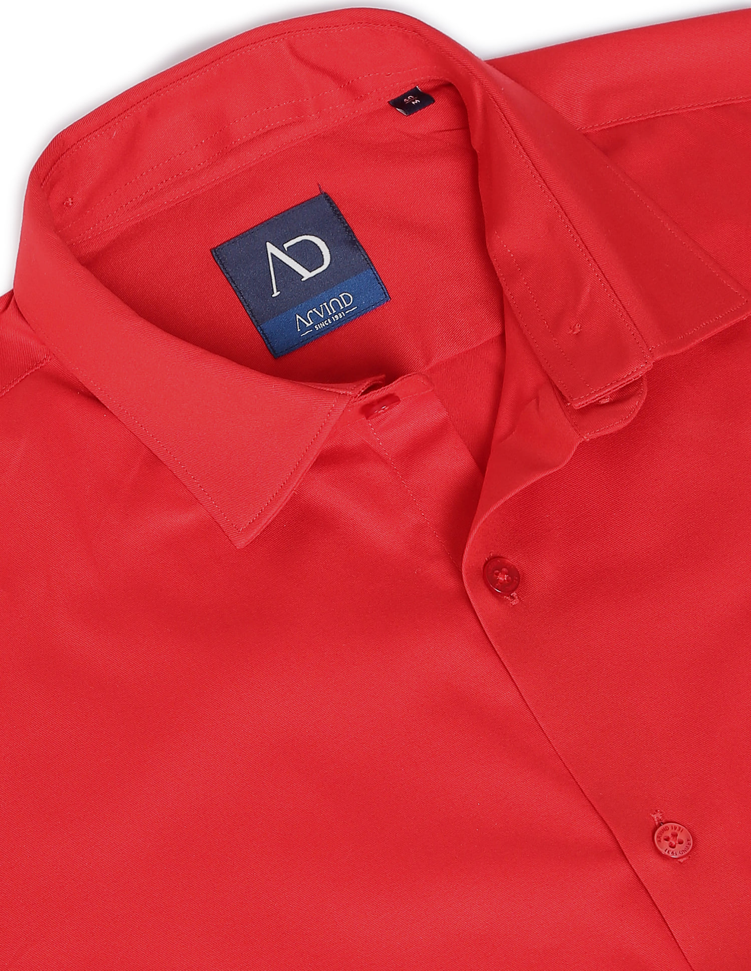 セレクトAD Buy AD by Arvind Detachable Collar Twill Regular Fit Formal Shirt