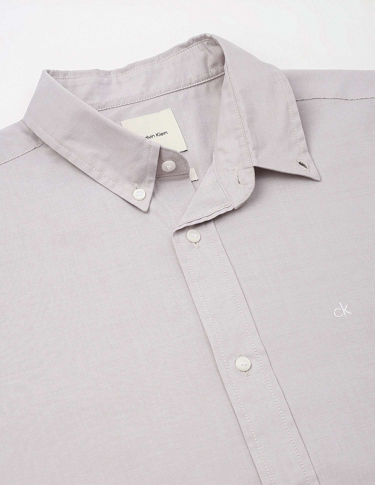 Calvin Klein Jeans Solid Regular-Fit Oxford Woven Shirt