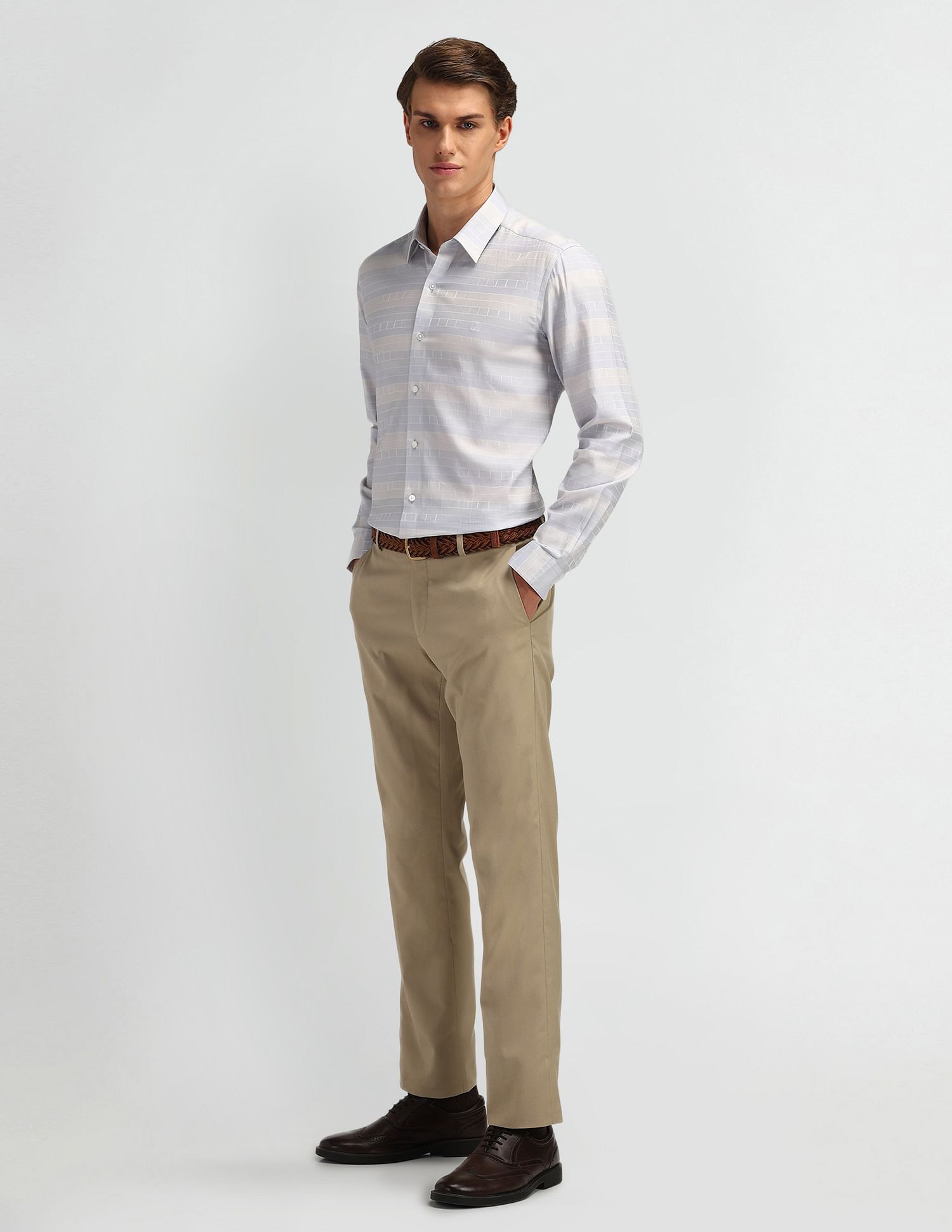 Arrow Newyork Pure Cotton Manhattan Slim Fit Shirt