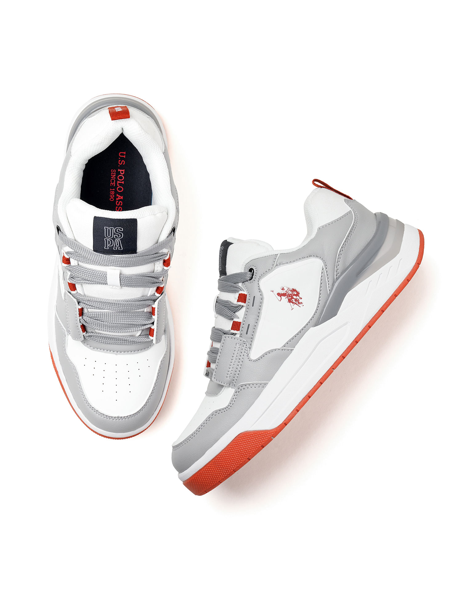 U.S. Polo Assn. Round Toe Colourblocked Vander Sneakers