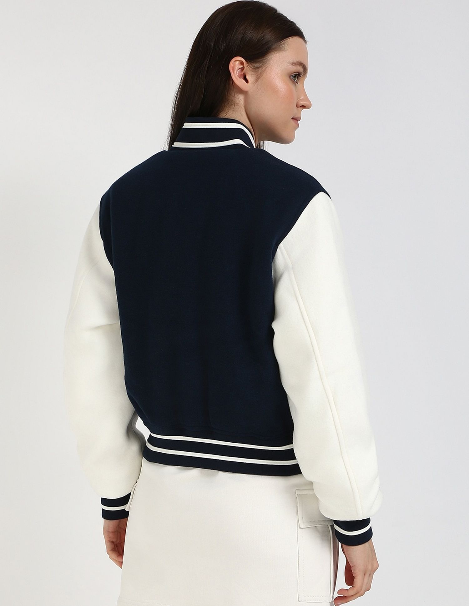 Tommy Hilfiger Regular-Fit Polyester Baseball Collar Varsity Jacket