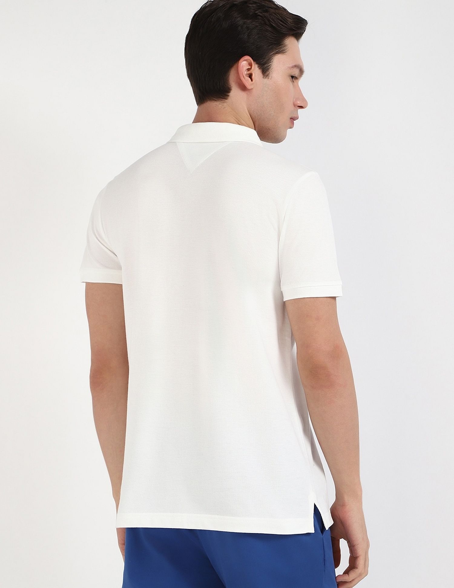 Tommy Hilfiger Solid Slim-Fit Cotton Polo Shirt