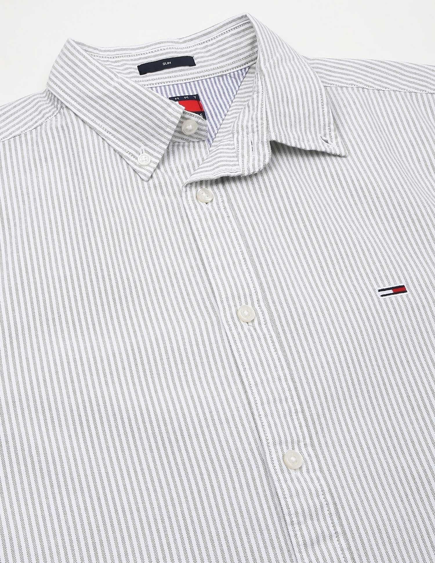 Tommy Hilfiger Striped Slim-Fit Woven Shirt