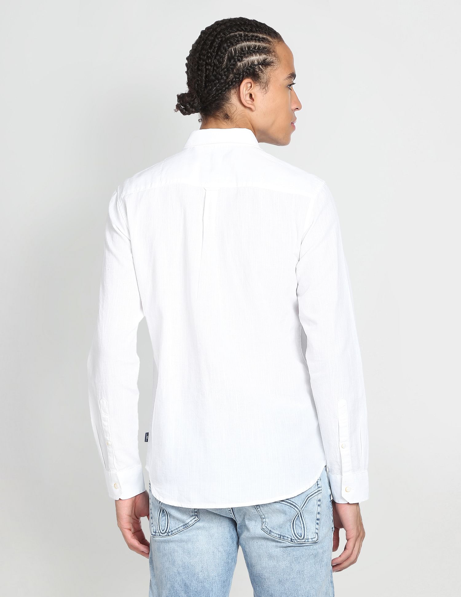 Flying Machine Regular Weave Slim Fit Shirt